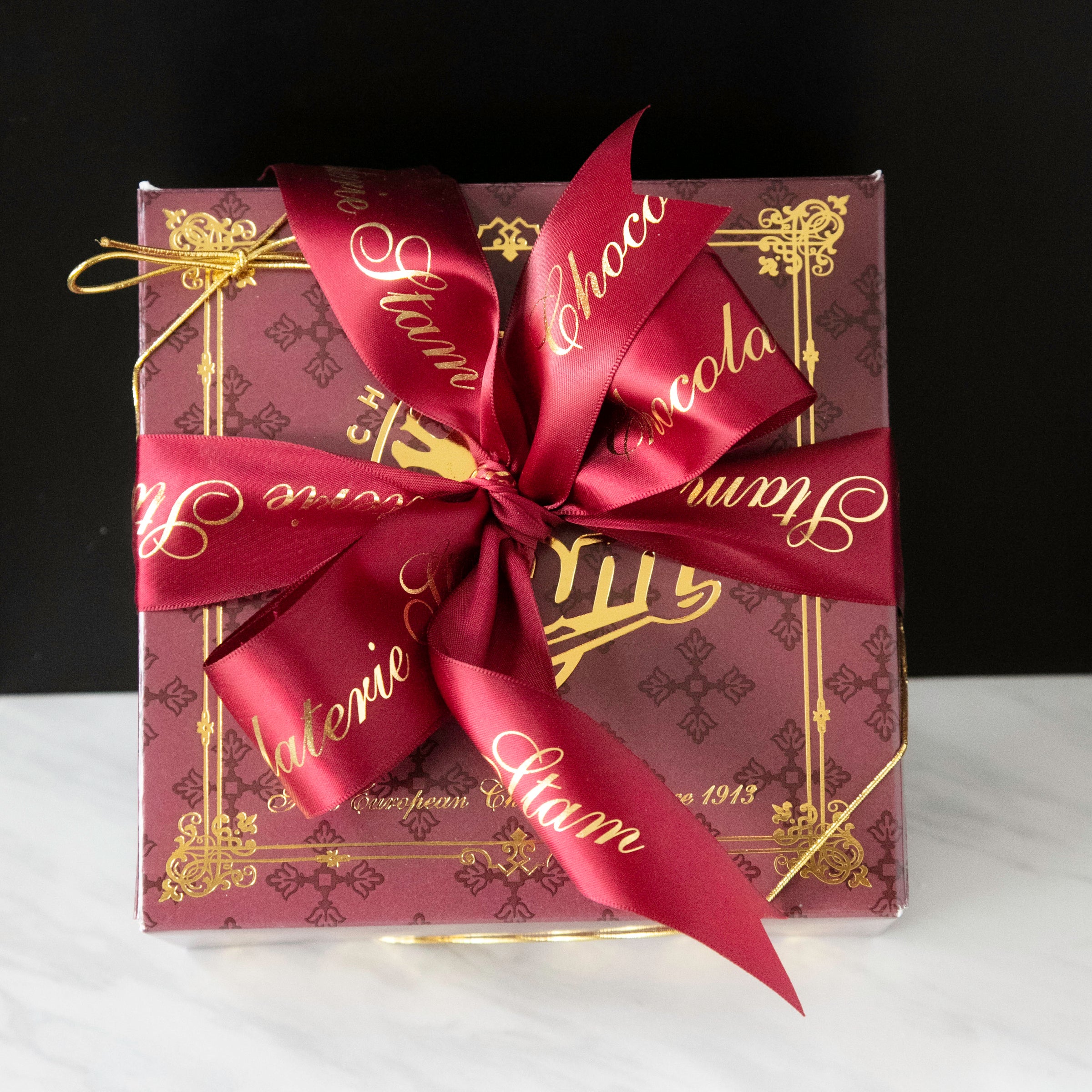 Blue and Gold Wrapped Luxe Box Of Chocolate